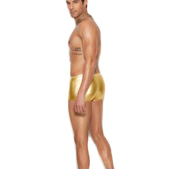 Men's gold lame boxer briefs - Picture 2 of 3